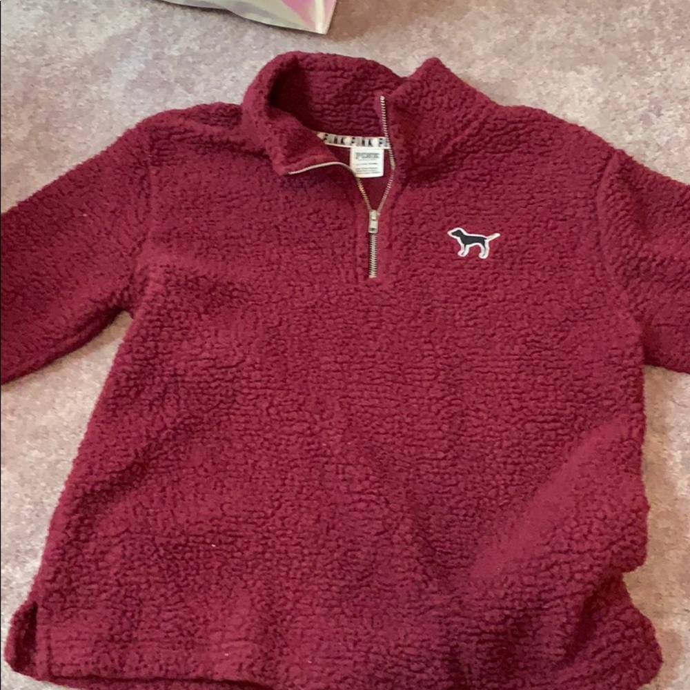 Small pink Sherpa/sweatshirt